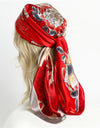 2022 Neckerchief Shawl Wraps Print Silk Satin Scarf square Women Muslim Hijab Elegant Headband  Bandana design brand foulard