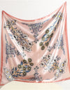 2022 Neckerchief Shawl Wraps Print Silk Satin Scarf square Women Muslim Hijab Elegant Headband  Bandana design brand foulard