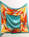 2022 Neckerchief Shawl Wraps Print Silk Satin Scarf square Women Muslim Hijab Elegant Headband  Bandana design brand foulard