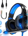 Upgrade Headset Gamers LED Light Noise Cancelling Stereo Gaming Headphones With Microphone Casque for PS4 PC Xbox One PS5