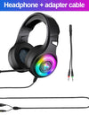 Cool RGB light Headset Gamer For PS4 7.1Surround Sound  Wired PC Gaming Headphones With Noise Reduction Microphone For Fifa21