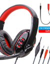 Good Quality on ear Headset Gamer Stereo Deep Bass Gaming Headphones Earphone With Microphone for Computer PC  Laptop Notebook