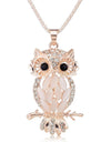 Sparkling Owl Crystal Pendant