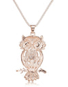 Sparkling Owl Crystal Pendant