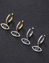 Fashion Gold Color Evil Eye Hoop Earrings