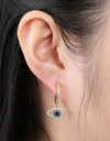 Fashion Gold Color Evil Eye Hoop Earrings