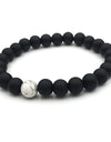 Handmade Black and White Beaded Bracelets