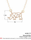 Rhino Shape Pendant Necklace