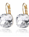 Classy Gold Color Square Stud Earrings