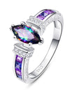 Marquise Shape Shiny Purple Ring