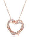 Heart to Heart Rose Gold Pendant Necklace