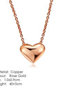 Heart to Heart Rose Gold Pendant Necklace