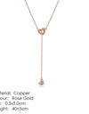 Heart to Heart Rose Gold Pendant Necklace