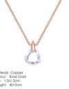 Heart to Heart Rose Gold Pendant Necklace