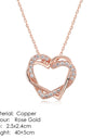 Heart to Heart Rose Gold Pendant Necklace