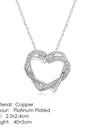 Heart to Heart Rose Gold Pendant Necklace