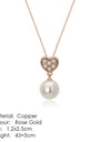 Heart to Heart Rose Gold Pendant Necklace