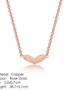 Heart to Heart Rose Gold Pendant Necklace