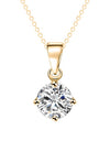 Round Shape Cubic Zirconia Pendant Necklace