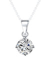 Round Shape Cubic Zirconia Pendant Necklace