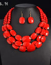 African Beads Jewelry Set