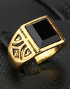 Vintage Punk Black Ring