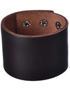 Wide Leather Bracelet