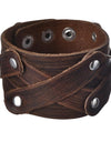 Wide Leather Bracelet