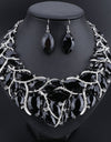 Fashion Bridal Jewelry Sets Wedding Necklace Earring Ring For Brides Party Prom Costume Accessories Decoration Women