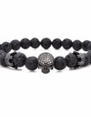 Natural Lava Stone Beaded Bracelet