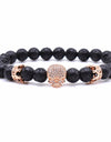 Natural Lava Stone Beaded Bracelet