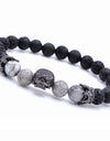 Natural Lava Stone Beaded Bracelet