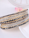 Multilayer Rhinestone Crystal Bracelet