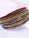 Multilayer Rhinestone Crystal Bracelet