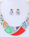 KMVEXO Geometric Resin Pendant Beads Jewelry Sets For Women 2020 Statement Necklace Acrylic Marble Earrings Jewelry Set Bijoux