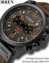 Luxury Leather Relogio Masculino Waterproof Sport Wrist Watch