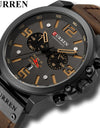 Luxury Leather Relogio Masculino Waterproof Sport Wrist Watch