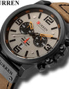 Luxury Leather Relogio Masculino Waterproof Sport Wrist Watch