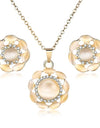 ZOSHI Hot Sale Fashion Women Jewelry Classy Sparking Crystal Necklace Wedding Gold Jewelry Set Woman Dress Accessories