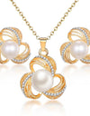 ZOSHI Hot Sale Fashion Women Jewelry Classy Sparking Crystal Necklace Wedding Gold Jewelry Set Woman Dress Accessories