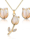 ZOSHI Hot Sale Fashion Women Jewelry Classy Sparking Crystal Necklace Wedding Gold Jewelry Set Woman Dress Accessories