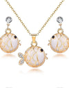 ZOSHI Hot Sale Fashion Women Jewelry Classy Sparking Crystal Necklace Wedding Gold Jewelry Set Woman Dress Accessories