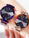 Ladies Magnetic Starry Sky Clock Luxury Women Watch