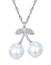 Classic 925 Sterling Silver Natural Freshwater Pearl Necklace