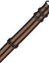 UTHAI P31 Nylon Straps 18mm 20mm 22mm 24mm Nylon Watch Band NATO nylon canvas watch strap with five-ring black buckle steel thic