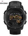 NORTH EDGE Men Digital Watch Men's Sports Watches Dual Time Pedometer Alarm Clock Waterproof 50M Digital Watch Military Clock