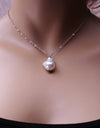 KMVEXO Fashion 2 Layers Pearls Geometric Pendants Necklaces