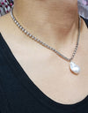 KMVEXO Fashion 2 Layers Pearls Geometric Pendants Necklaces