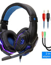 Professional Led Light Gamer Headset for Computer PS4 PS5 Fifa 21 Gaming Headphones Bass Stereo PC Wired Headset With Mic Gifts