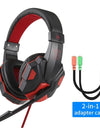 Professional Led Light Gamer Headset for Computer PS4 PS5 Fifa 21 Gaming Headphones Bass Stereo PC Wired Headset With Mic Gifts